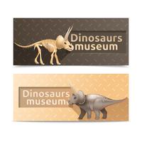 Horizontal dinosaurs museum banners