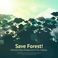 Save Forest Illustration vector