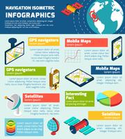 Navigation infographic isometric layout chart  vector