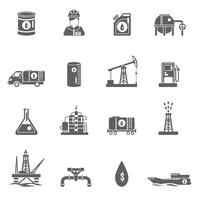 Icono de la industria del petróleo vector