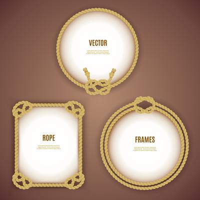 Round And Square Rope Frames