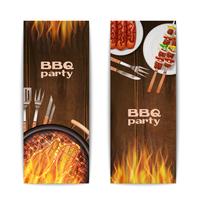 Bbq Grill Banners vector