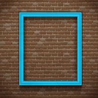 Blue Frame On Wall