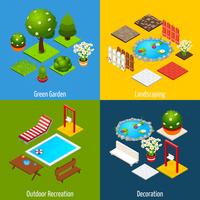 Landscape Isometric Design vector