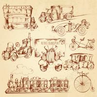 Vintage Transport Sketch vector