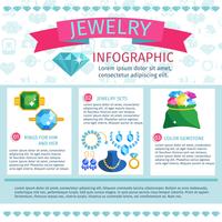 Infografía de joyas preciosas vector