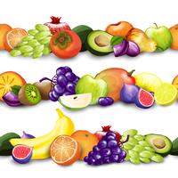 Fruits Borders Illustration vector