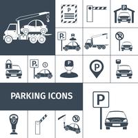 Parking Lot Set vector