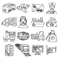 Logistic Icons Set vector