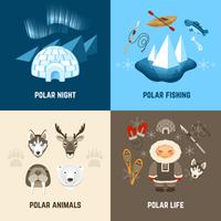 Chukchi Design Concept Set vector