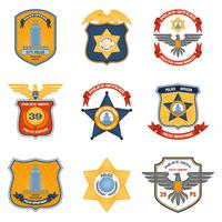 Police Badges Colored