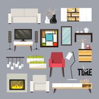 Living Room Furniture Set vector