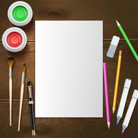 Painter Mockup Illustration vector