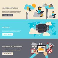 Banner de Cloud Computing vector