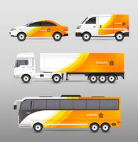 Transport Advertisement Design vector