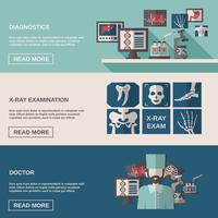 Ultrasound And X-ray Banner Set vector