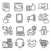 Social Media Icons Set vector