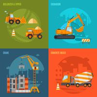 Construction Concept Set vector