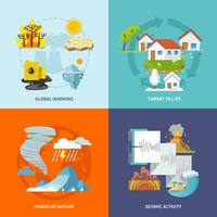 Natural Disaster Flat vector