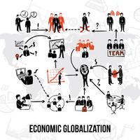 Business Organization Infographics vector