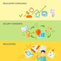 Compliance Banner Set vector