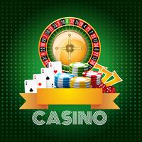 Casino background poster print vector