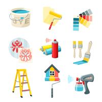 Painting Work Set vector