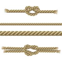 Ropes Decorative Set vector