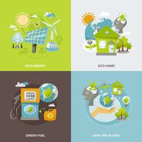 Eco Energy Flat vector