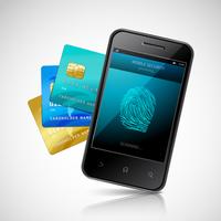 Biometric Mobile Payment vector