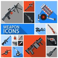 Weapon Icons Set vector