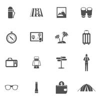 Tourist Icons Set vector