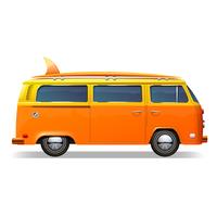 Surf Bus Realistic vector