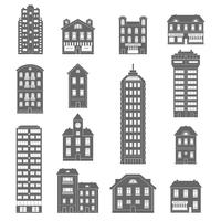 House Icons Black vector