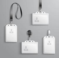 Identification Cards Set vector