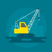 Lifting Crane Flat vector