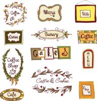 Doodle frames set vector