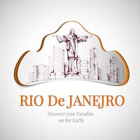 Emblema de la ciudad de rio de janeiro vector