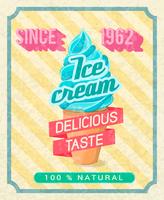 Ice-cream poster vector
