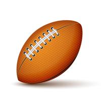 Realistic Football or Rugby Ball Icon vector