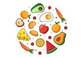 Healthy Food Clipart vector