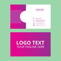 Pink Business Card 33 vector