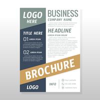 Diseño de folleto de negocios vector