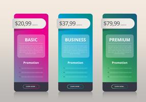 Pricelist Collection Business Template vector