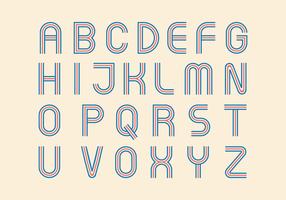 Vector alfabeto retro