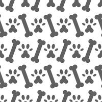 dog seamless pattern theme, bone, paw foot print for use as wallpaper or background vector