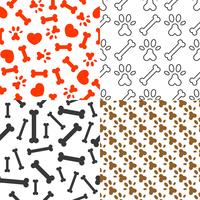 dog lover seamless pattern theme for use as backdrop or wallpaper vector