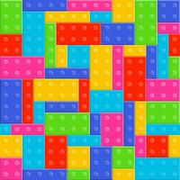 building blocks toy seamless pattern
