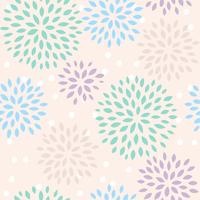 floral seamless pattern, flat design for use as background, wrapping paper or  wallpaper vector