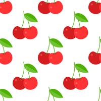 Cherry seamless pattern for use as wrapping paper gift or wallpaper vector